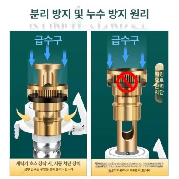 최강 누수방지 차단밸브 물멈춤 밸브 수도꼭지 부품 욕실용품 패킹만 발송 패킹만 발송 - 상품 이미지