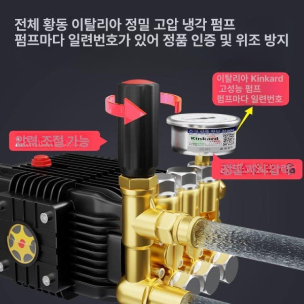 강력 파이프 스프링 세척기 고압 배관 청소 도구 하수구 전문 헤드 4.6kW 20L 헤드 3.0kW 20L - 상세 이미지 2
