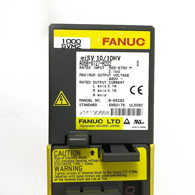 A06B-6127-H202 CNC 시스템 기계Fanuc 서보 증폭기를 리퍼했습니다.