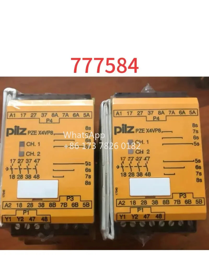 PNOZ안전 릴레이 777584 보안 모듈 PZE X4VP824VDC 4N/O