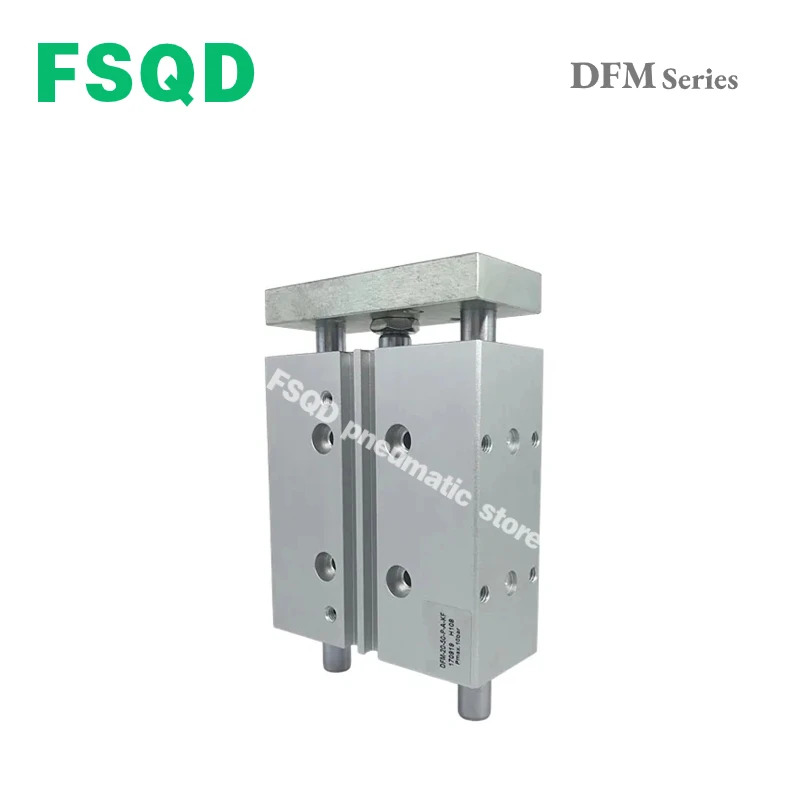 FSQD 가이드 실린더 DFM 시리즈 복동 DFM-12 16 20 25 32 40 50 63-25 30 80 100 125 150 175 200-P-A-GF-KF
