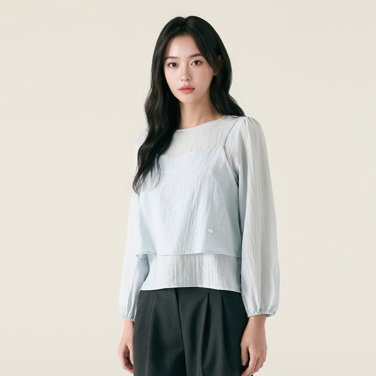 로엠 뷔스티에 매칭 블라우스 RMBLG12R11 - 상세 이미지 2