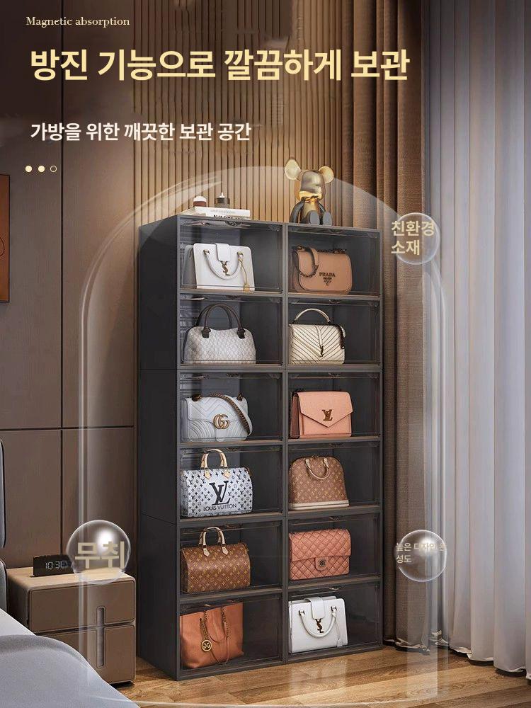 핸드백 명품 가방 보관함 진열대 스탠딩 장식장 구두 - 상세 이미지 3