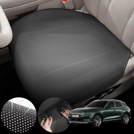 스피드픽 일렉트리파이드 GV70 차량용 모템 사계절 통풍 방석 시트 커버 블랙 1개