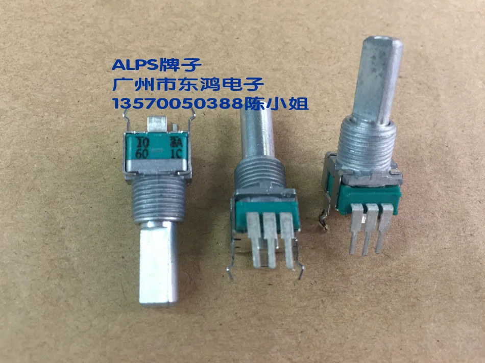 BELLA 일본 알프스 RK09L 정밀 전위차계 단일 A10k 축 길이 20mm 볼륨 전위차계-10개