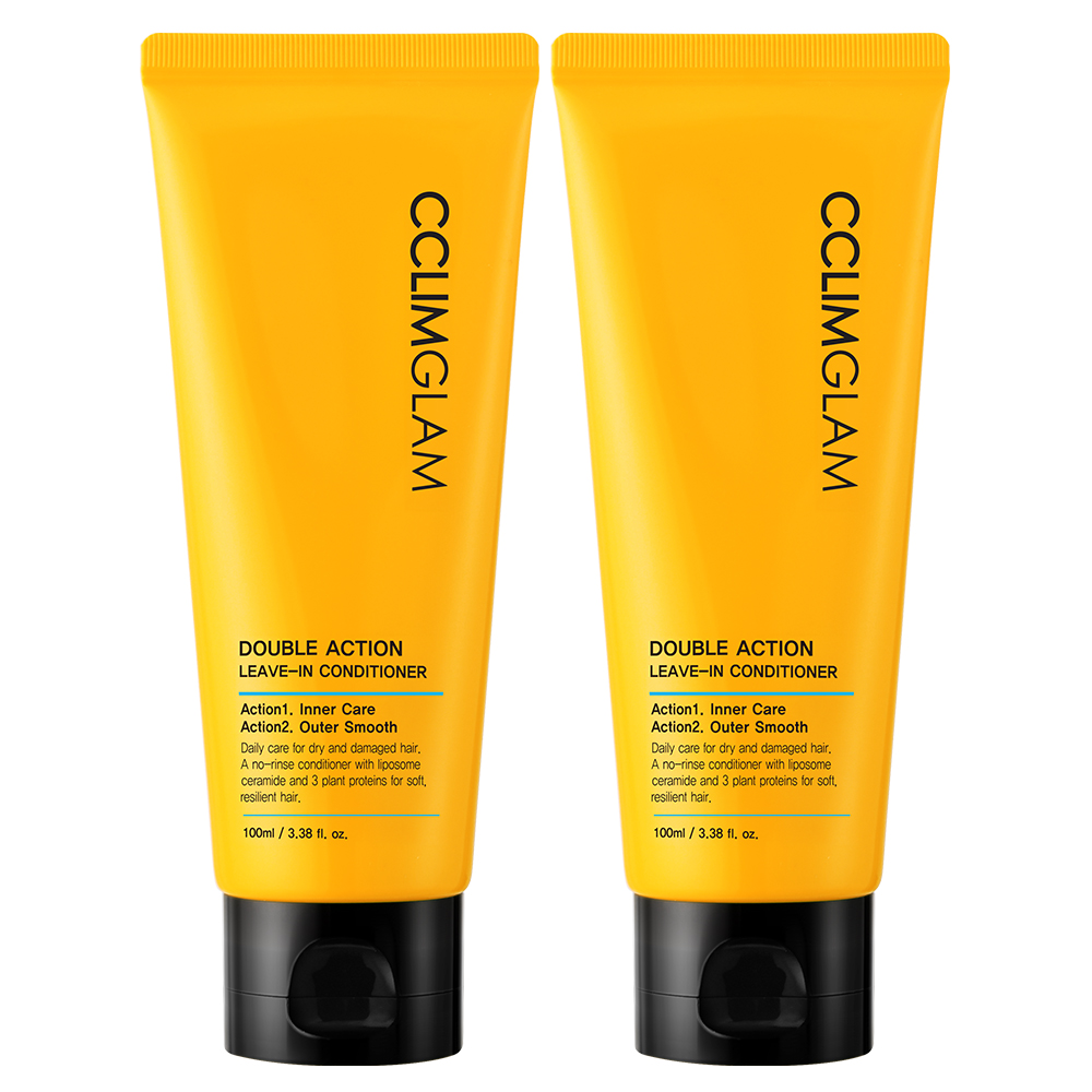 끌림글램 더블액션 리브인 노워시 단백질 헤어 트리트먼트 크림팩 100ml, 2개 - 상품 이미지