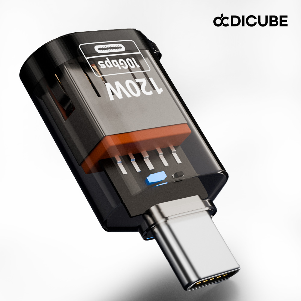 디큐브 USB C타입 OTG 젠더 변환 어댑터 8K 240W USB4 썬더볼트 호환 DAC 오디오 자석 충전 케이블 - 상세 이미지 3