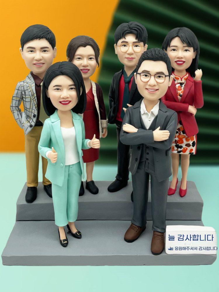 주문제작 가족 결기 사진 피규어 맞춤 생일 선물 인형 3D - 상세 이미지 5