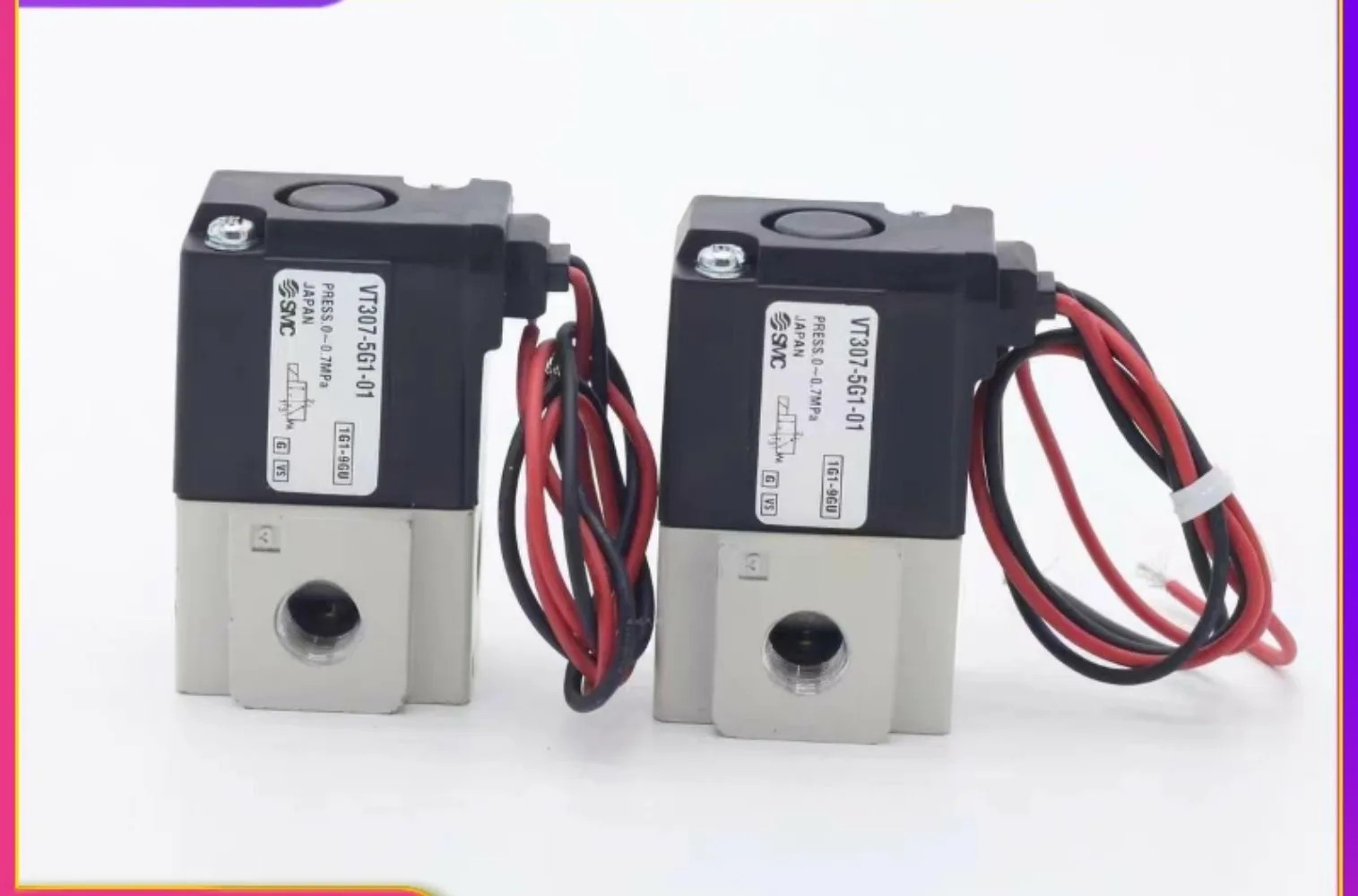 SMC 진공 제어 솔레노이드 밸브 VT307E-5GS-F VT307YK-5G VT307V-5G-01-02-F