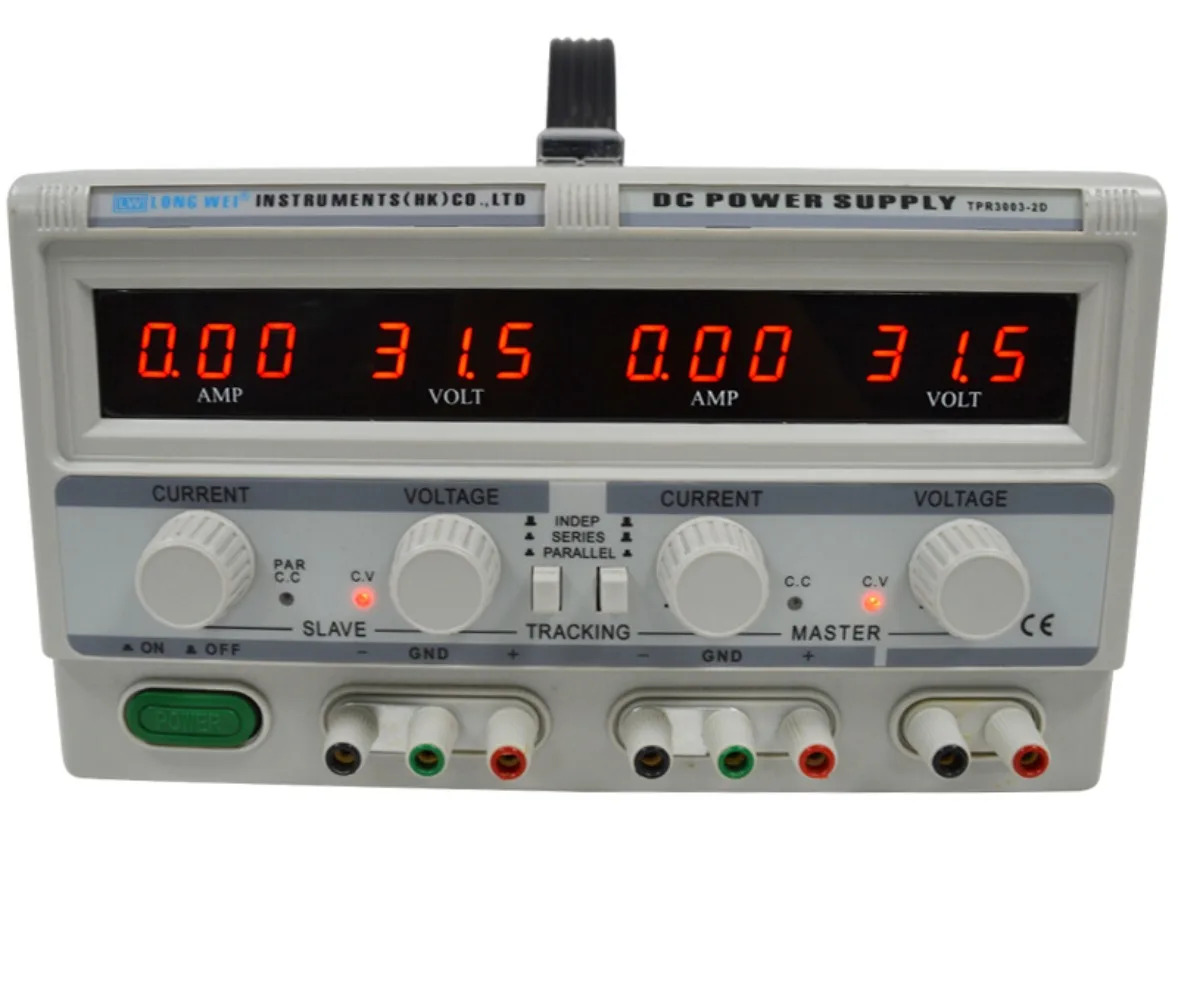 TPR3005-2D 선형 듀얼 채널 조정 가능DC 전원공급장치 30V 5A 충전