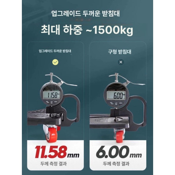 강력한 가구이동바퀴 회전 우레탄 물건 이동 바퀴의자 4륜 하중 사각 슬라이딩 4개 하중 - 상세 이미지 3