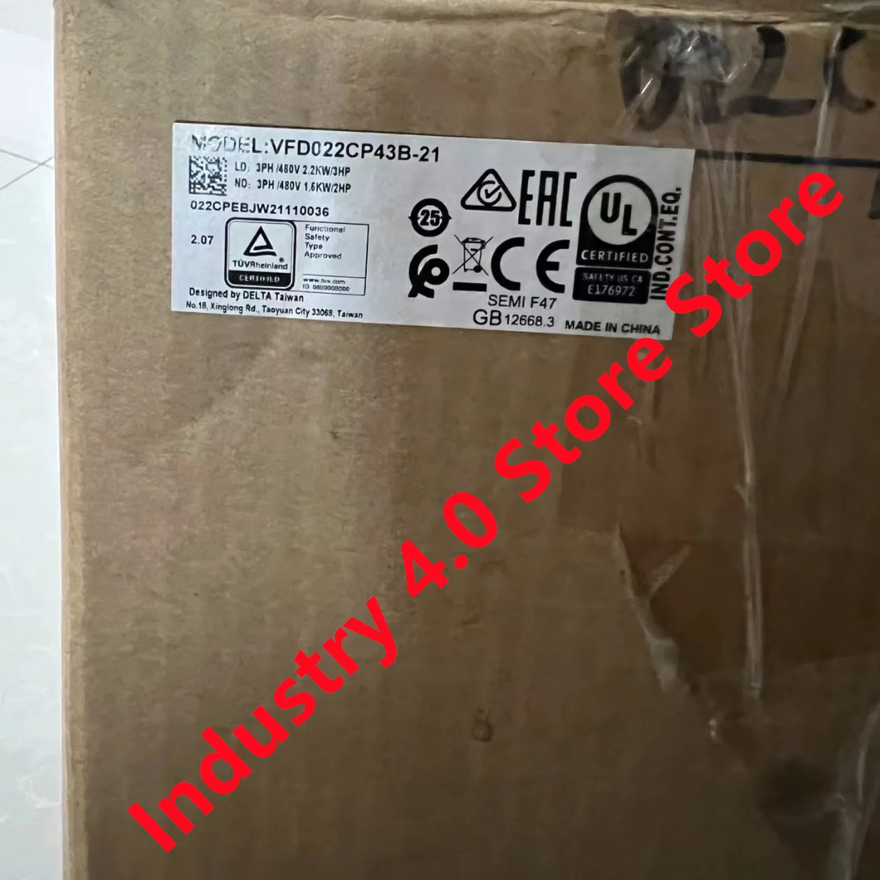 VFD022CP43B-21 VFD037EL43A 오리지널 신