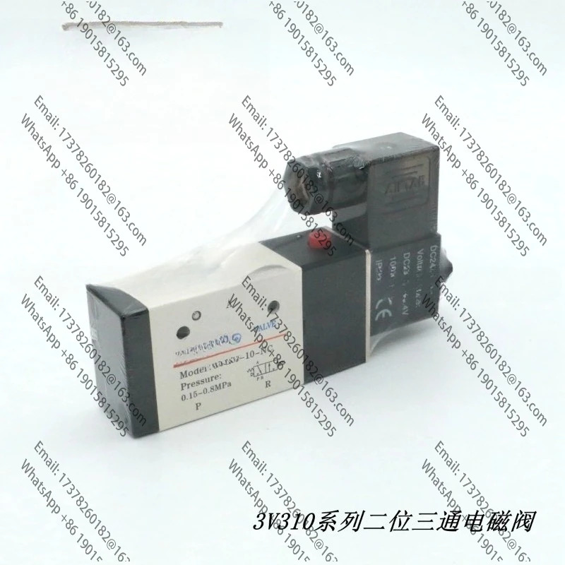 원본 2위치 3방향 솔레노이드 밸브 3V310 10NC A B C E F DC12V DC24V AC110V AC220V AC24V