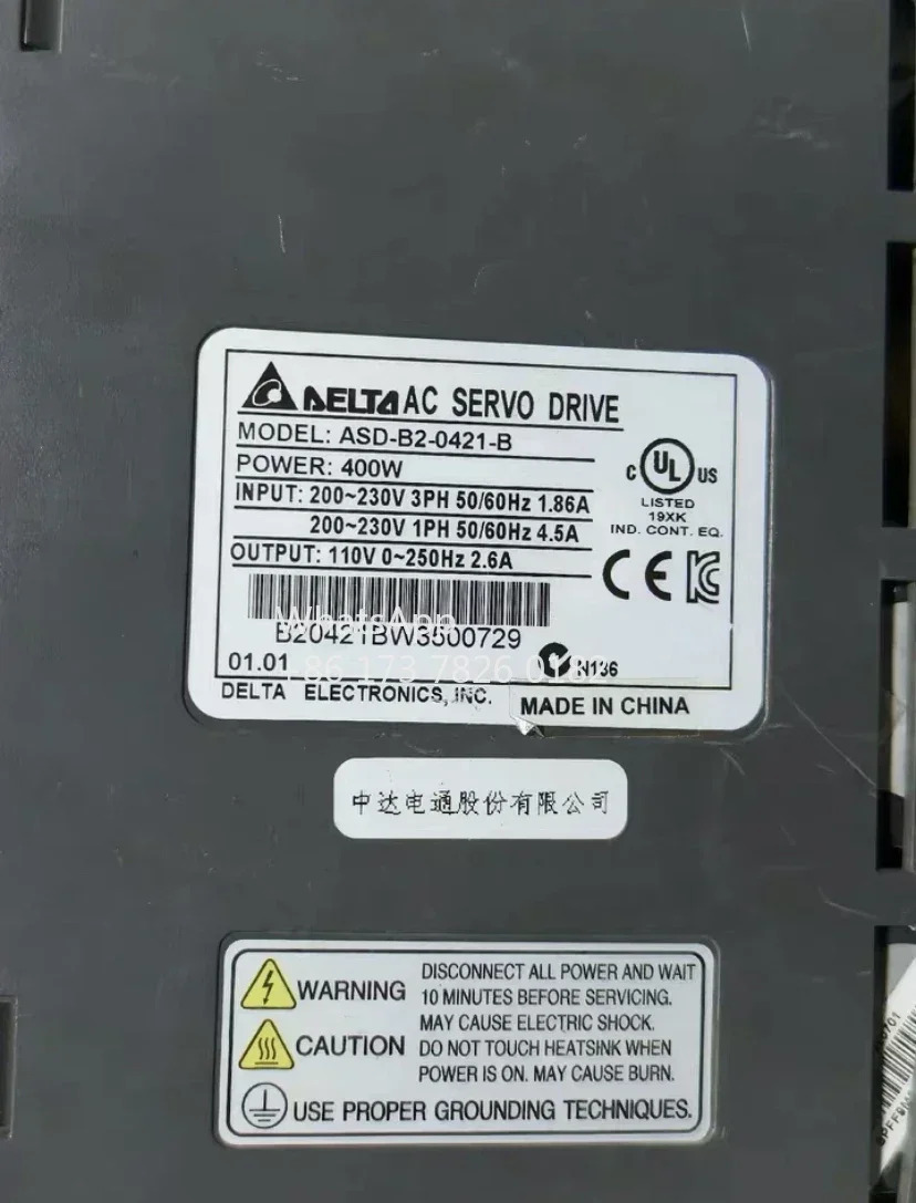 ASD-B2-0421-B는 400W 서보 드라이브를 리퍼했으며 가 있으며 리퍼를 거쳤으며 정상적으로 작동