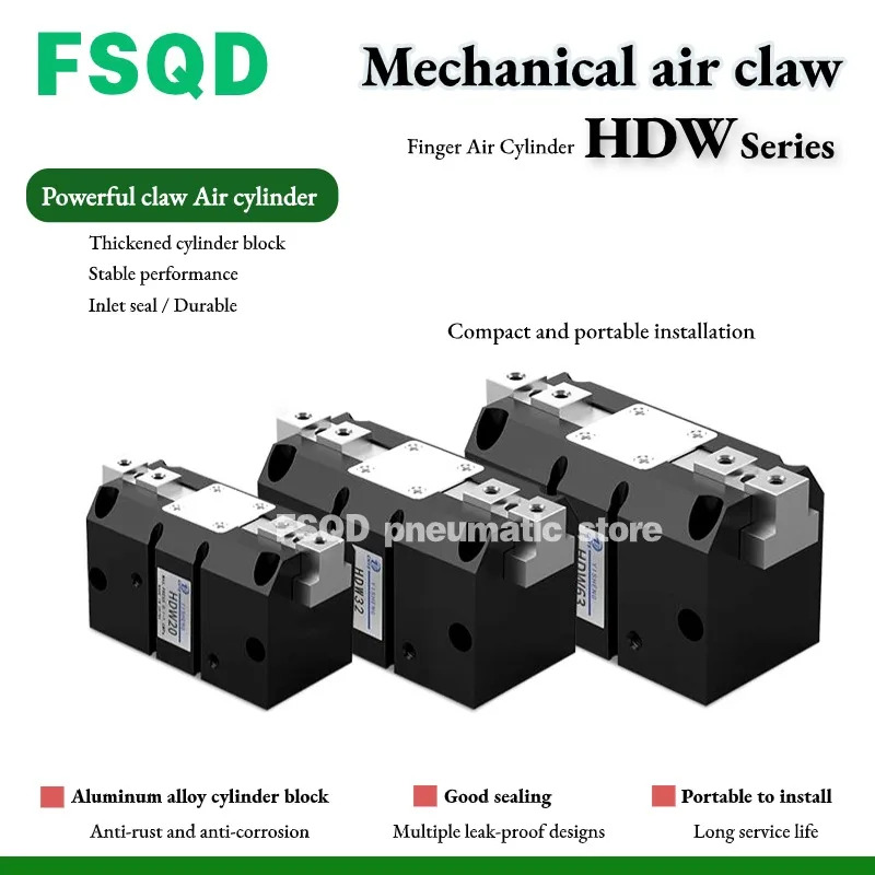 HDW20 HDW25 HDW32 HDW40 HDW50 HDW63 HDW80 HDW100 기계식 에어 실린더 HDW 시리즈
