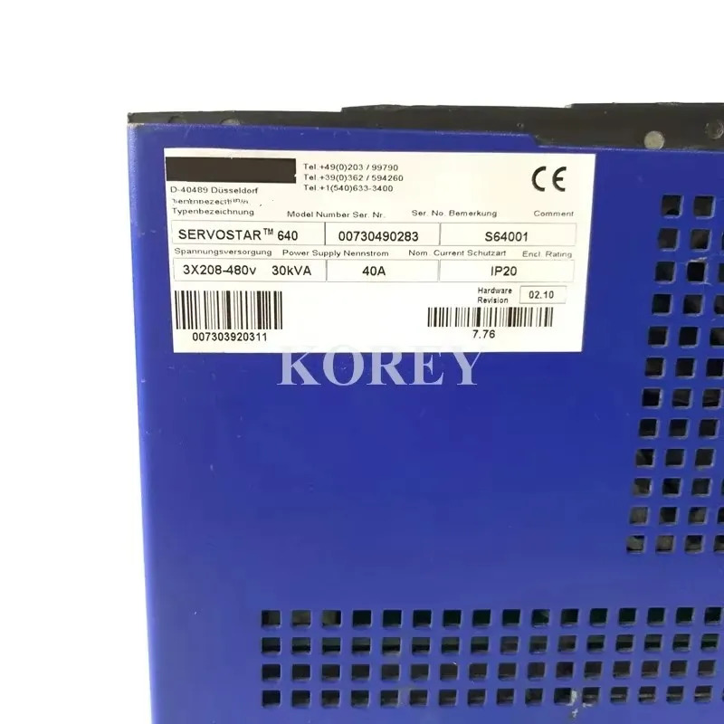 서보 드라이버 SERVOSTAR 640 S64001