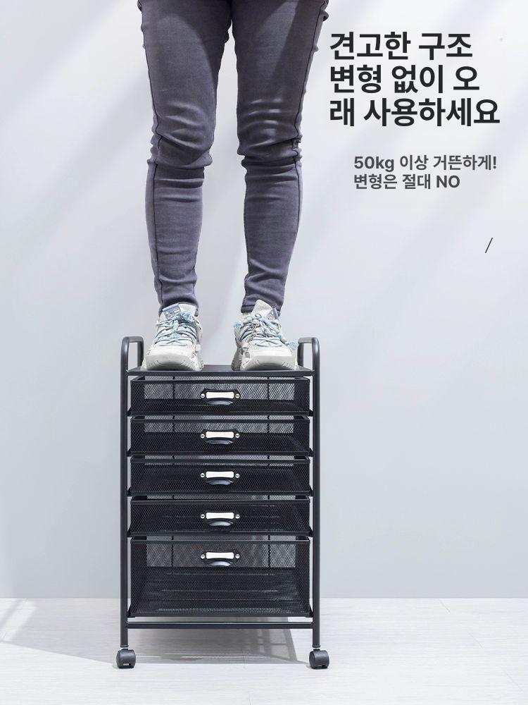a3 보관함 a4 서류함 이동식 철제 정리함 문서 서류 수납함 선반 도화지 파일 - 상세 이미지 3