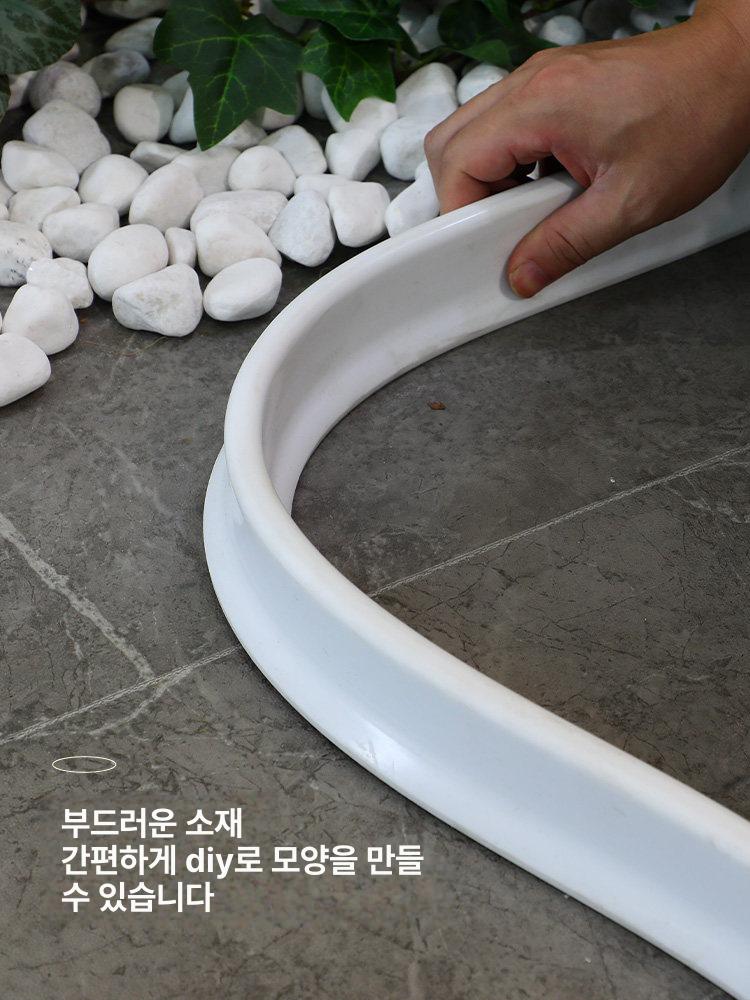 화단 경계엣지 마감재 정원 가든 높이 화이트 3cm 높이 5cm - 상세 이미지 3