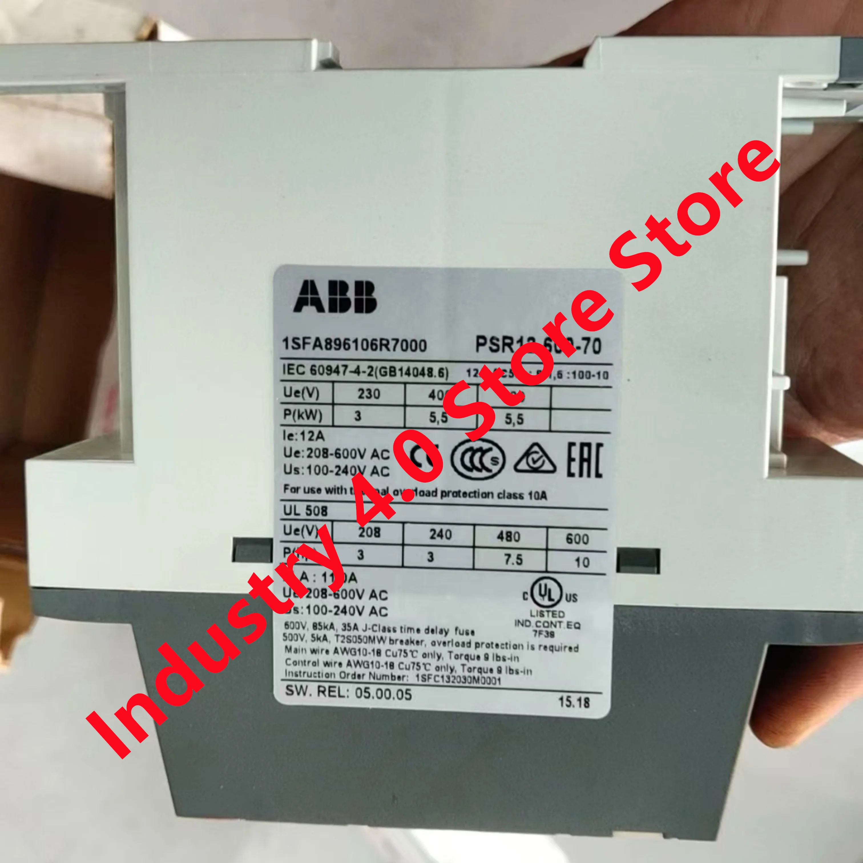 PSR37-600-70 오리지널 1SFA896106R700 PSR12-600-70 1SFA896110R7000