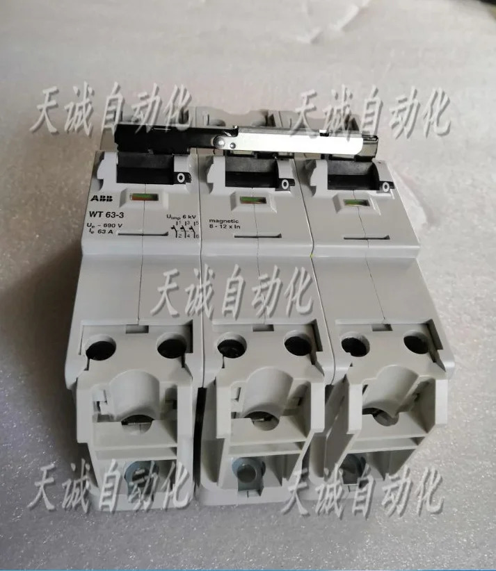 원본 ABB 선택적 주 회로차단기 WT63-3 2CDH 103816 R0599
