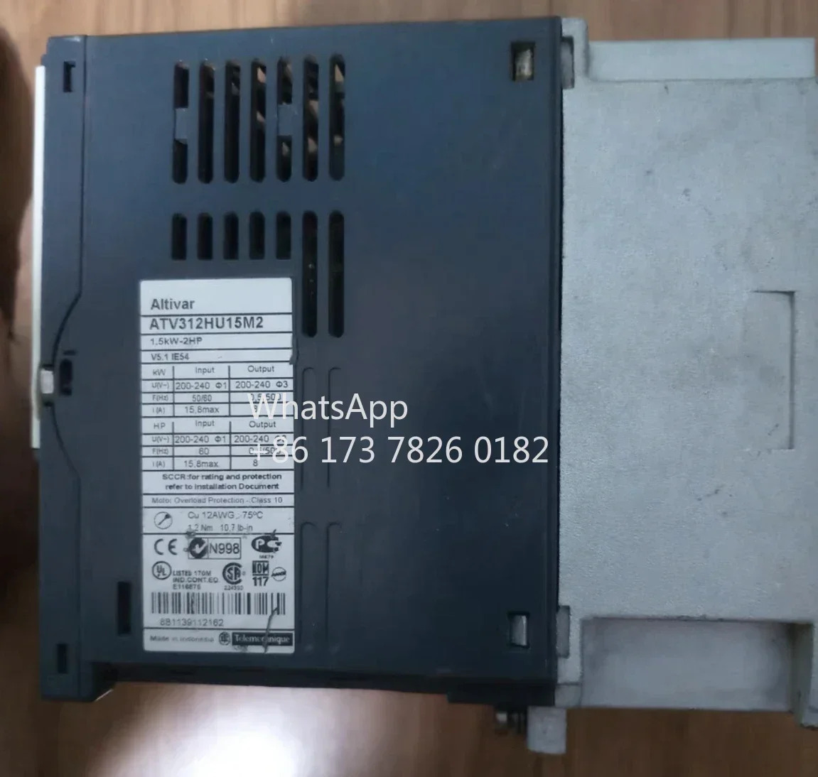 리퍼된 인버터 1.5kw 단상 입력 ATV312HU15M2 리퍼 기능 정상