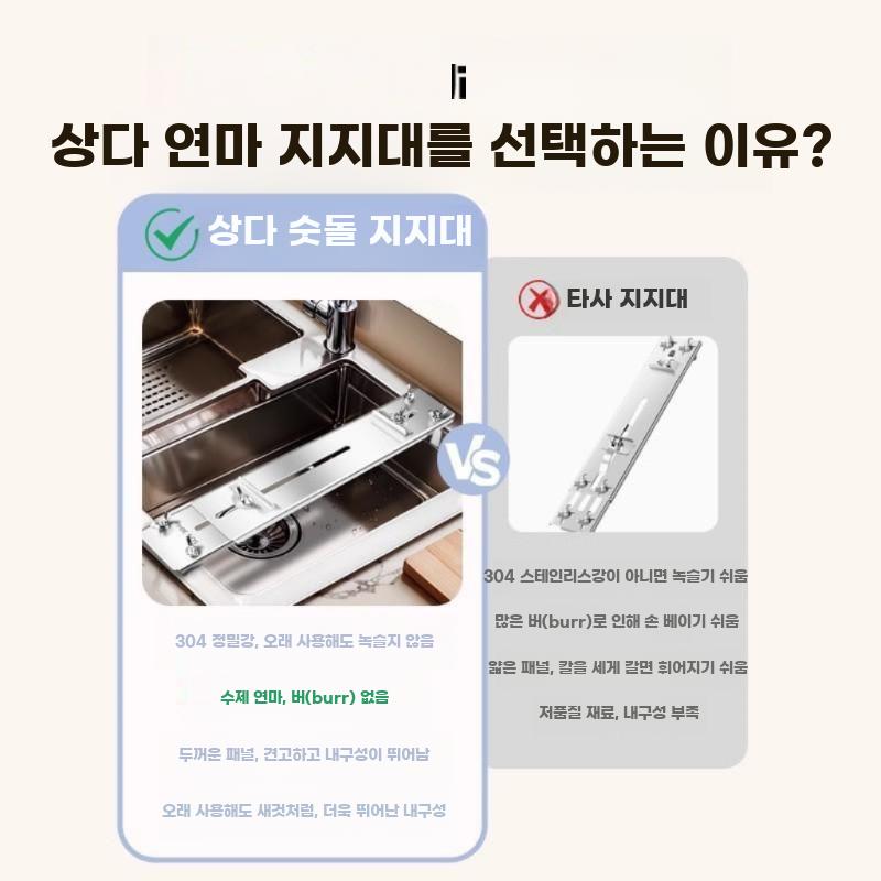두께 304 스테인레스 조절형 연마석 고정 스탠드 - 상세 이미지 2