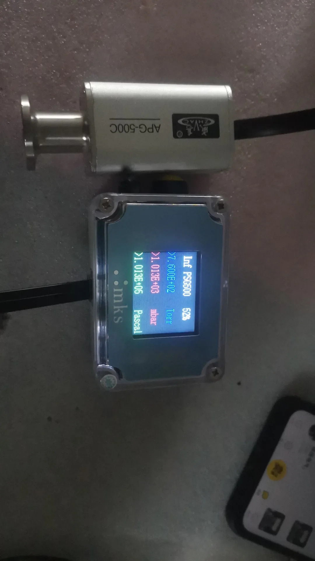 MKS 진공 게이지 디스플레이 Infocom PSG500 PVG500 Leybold TTR91