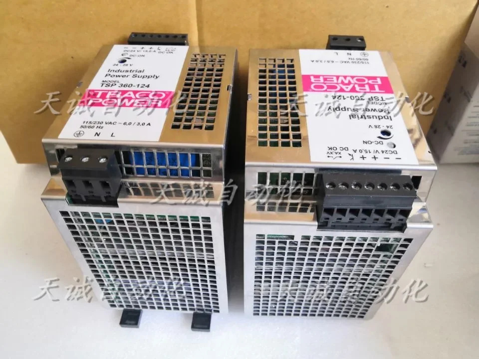 오리지널 TRACO POWER 레일 전원공급장치 TSP 360-124 24VDC 15A 360W