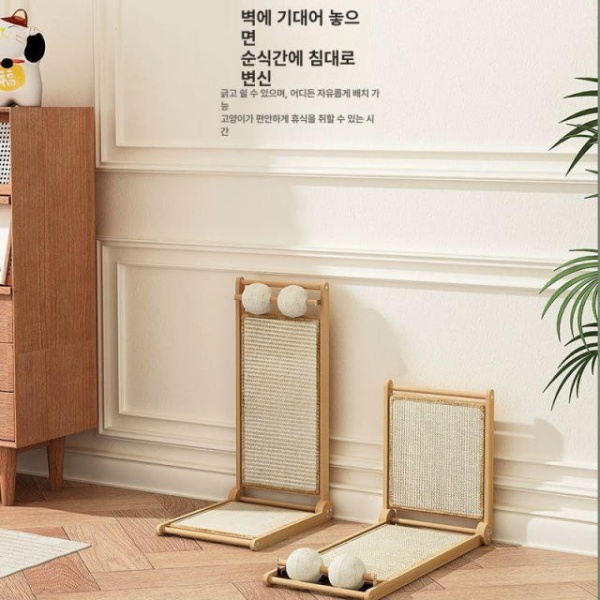프리미엄 고양이스크래쳐 카펫형 소형 밀도보드 발톱관리 내구성 원목 고양이스크래치 밀도보드-카펫형 소형 - 상세 이미지 4