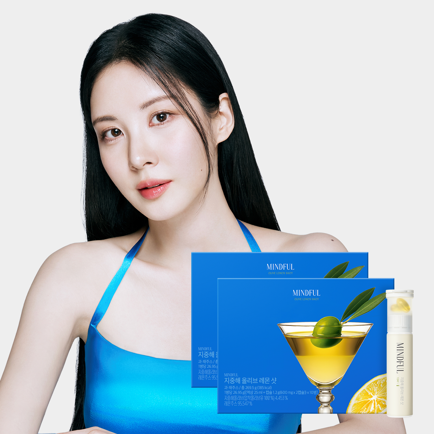 푸드올로지 지중해 올리브 레몬 샷 올레샷 엑스트라버진 올리브오일 캡슐 레몬즙 2박스 - 상품 이미지