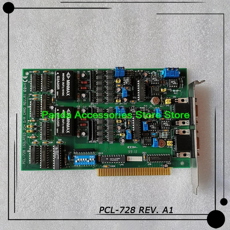 PCL-728 REV. 어드밴텍 데이터 수집 카드A1 오리지널 12비트 2채널 절연 아날로그 출력 ISA 리퍼