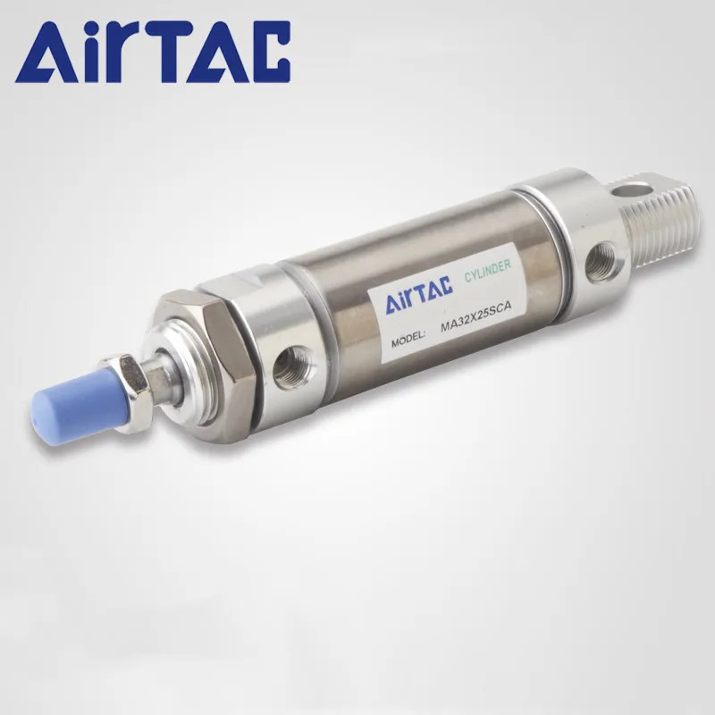 AIRTAC 스테인레스 스틸 미니 실린더 MA40X25SU MA40X50SU MA40X75SU MA40X100SU MA40X125SU MA40X150SU MA40X175SU MA