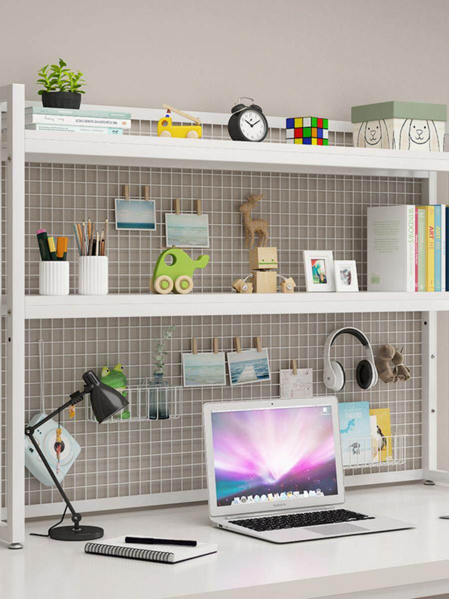 철제 책상위 선반 2단 수납 상부장 책꽂이 공간정리 프레임 정리대 책꽃이 보드 - 상세 이미지 5