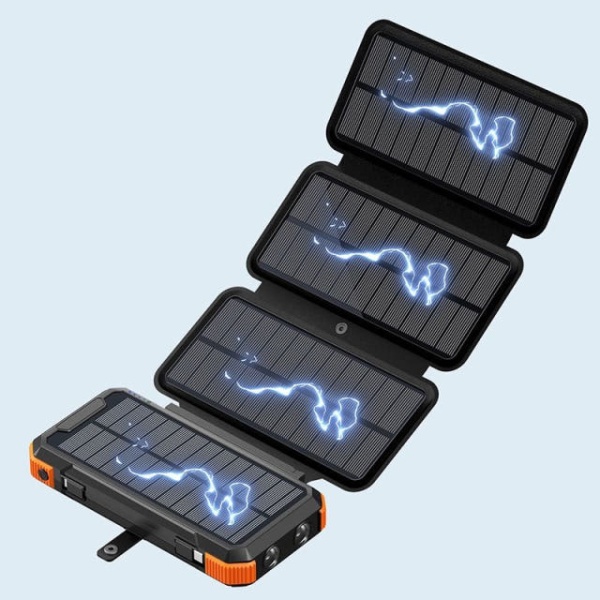 프리미엄 8W 조합 태양광 20000mAh 충전기 태양광충전기 접이식 2W 20000mAh - 상품 이미지