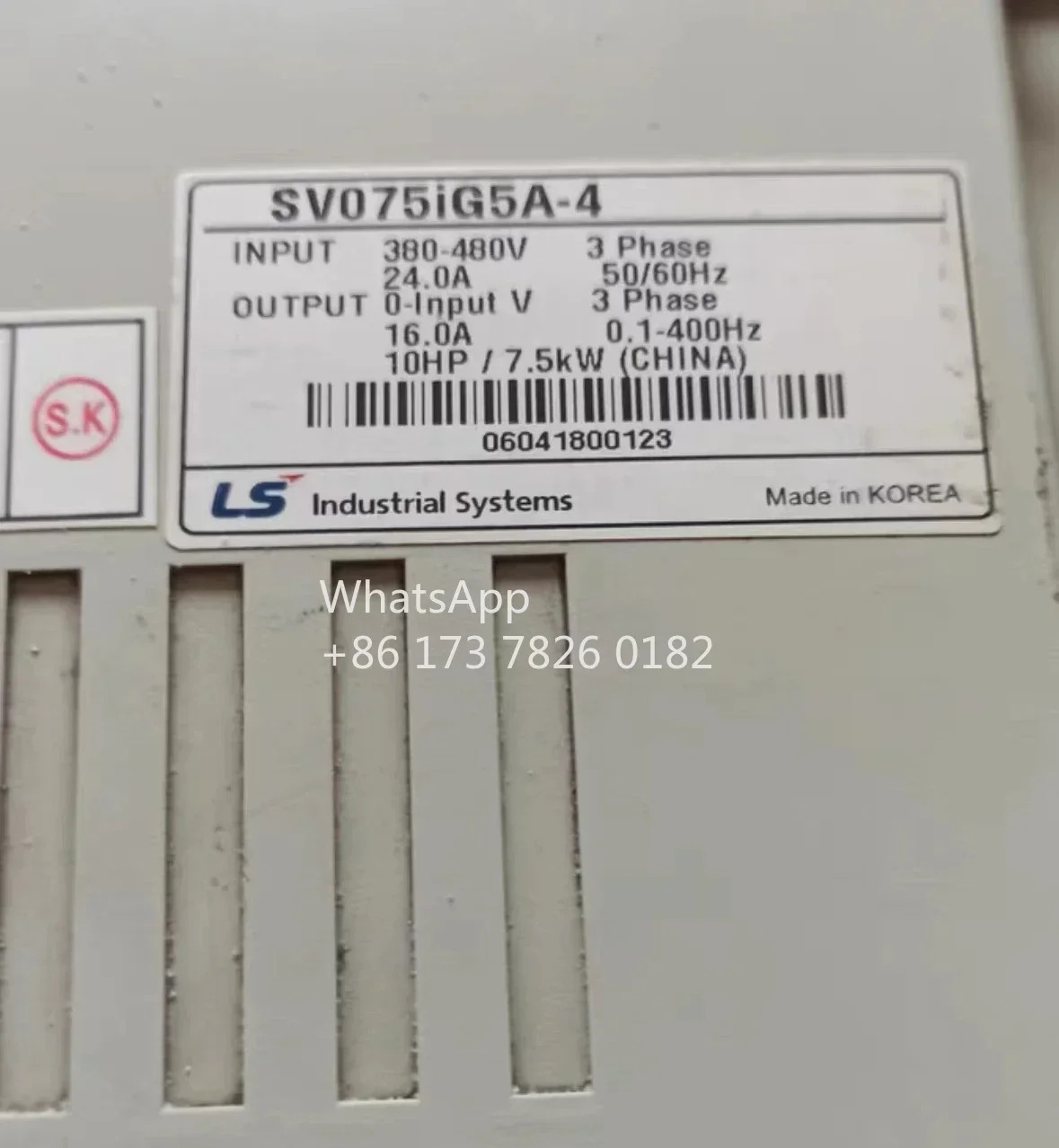 리퍼 인버터 7.5kw 380V SV075iG5A-4 기능 패키지