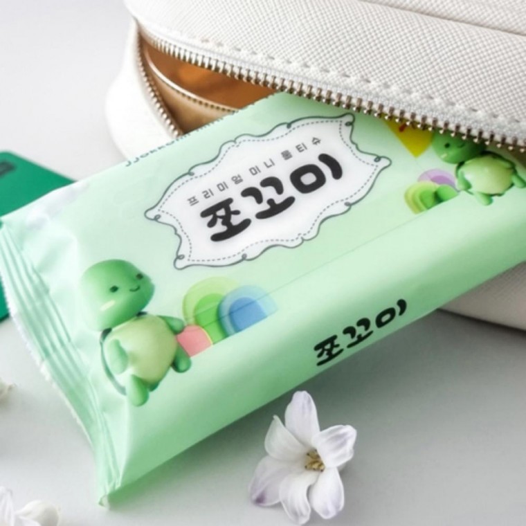 지니몰 휴대용 여행 미니 물티슈 도톰한 위생 티슈 10개입