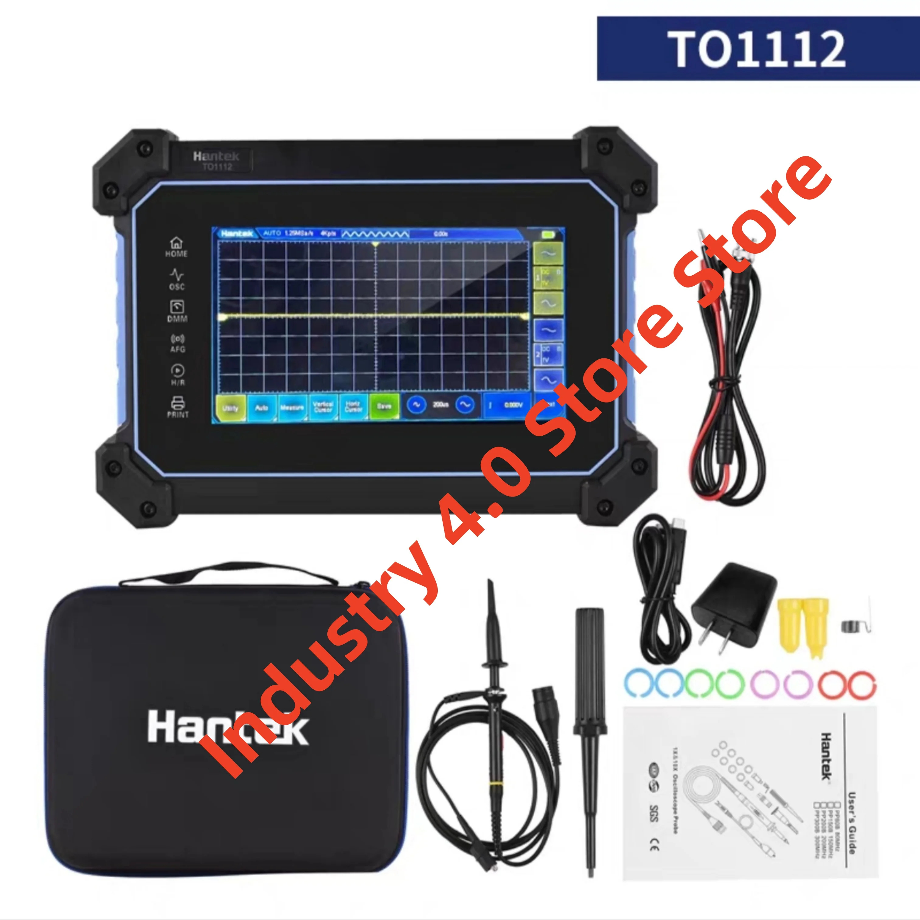 Hantek TO1112 TO1112C TO1112D 휴대터치 스크린 평면 디지털 오실로스코프 원본