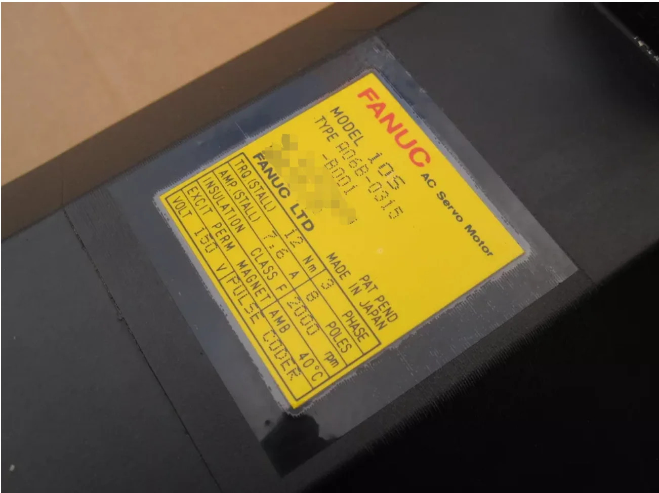 A06B-0315-B001 Fanuc 서보모터 리퍼 완료 Ok A06B 0315 B001
