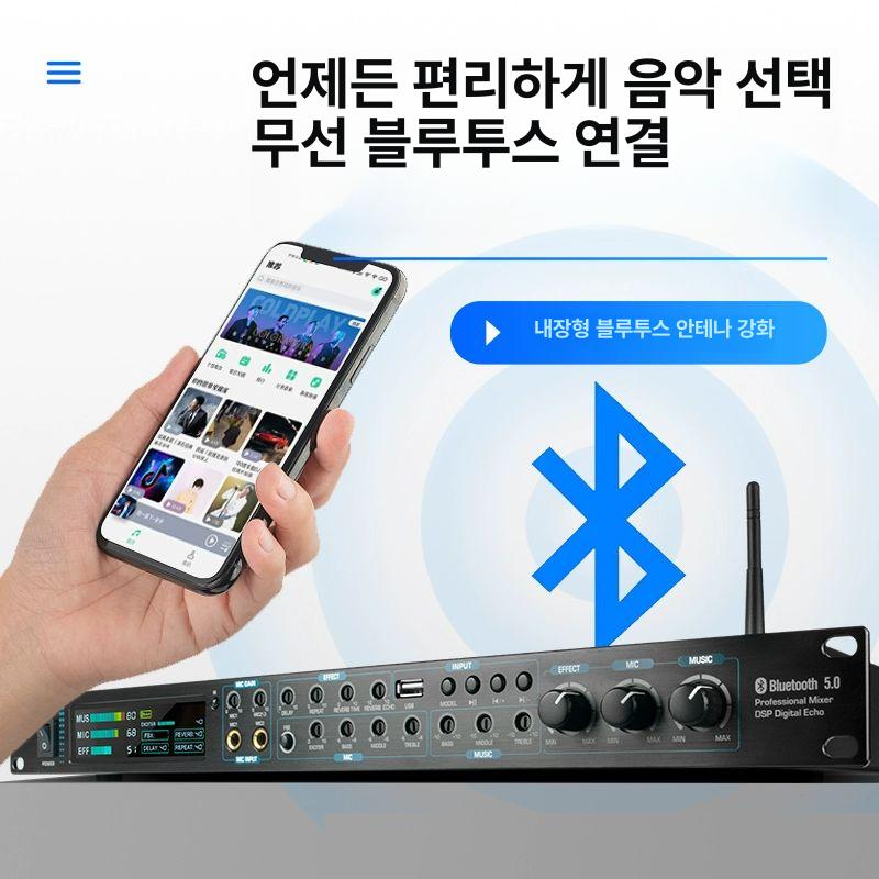 챔버 앰프 이펙터 음향 무대 행사 노래방 공연 에코 믹서 장비 - 상세 이미지 4