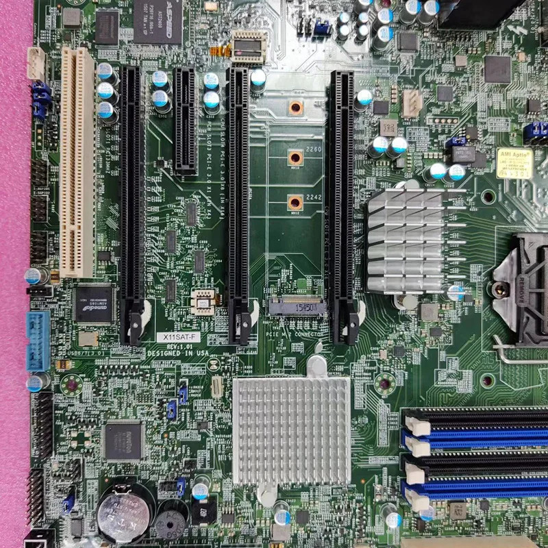 Supermicro 워크스테이션 마더보드X11SAT-F intel호환 C236 LGA-1151 6 SATA3 E3-1200 v6/v5 세대 코어 i3/i5/i7 시리즈