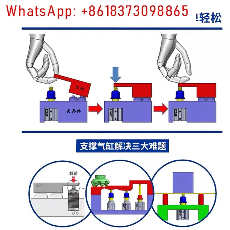 FZ25P/FZ32Q 공압 플로팅 에어 압력 실린더 CP2507 다이 캐스팅 공작물 서포터 CPL32 지지