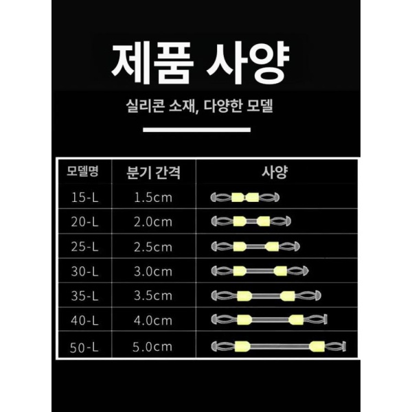 최강 고정 엉킴 방지 조절기 도구 바늘 훅 거리 장비 1.5CM 1개 1.5CM 1개 - 상세 이미지 5