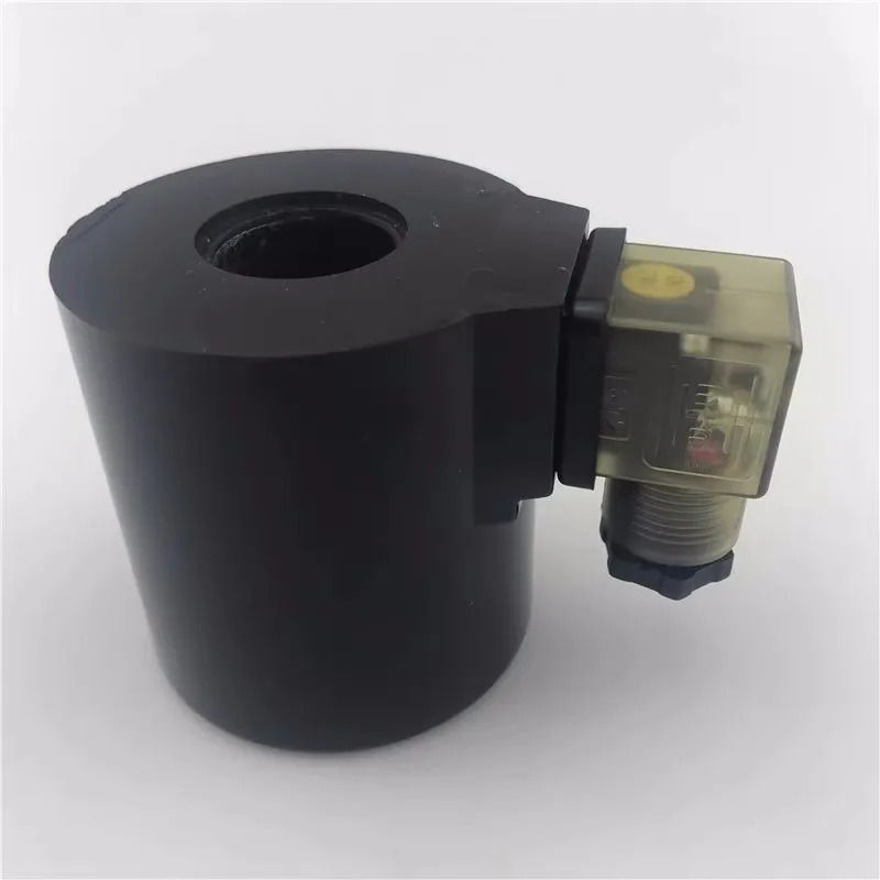 전자기 방향 제어 밸브 코일 DSG-03 내경 26mm 높이 70mm 검정색 원형 DC24V AC220V