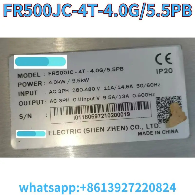 리퍼 주파수 변환기 FR500JC-4T-4.0G/5.5PB OK