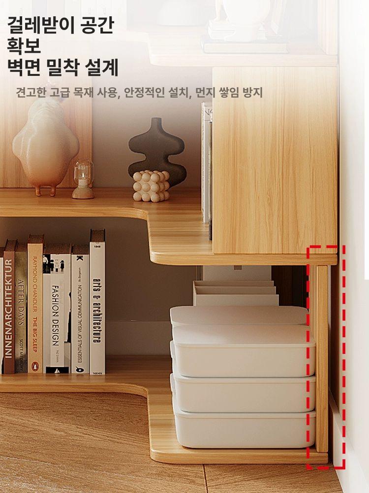 모서리책장 코너 수납장 책꽂이 틈새 선반 삼각 5단 60 x 60 설치 미포함 - 상세 이미지 4