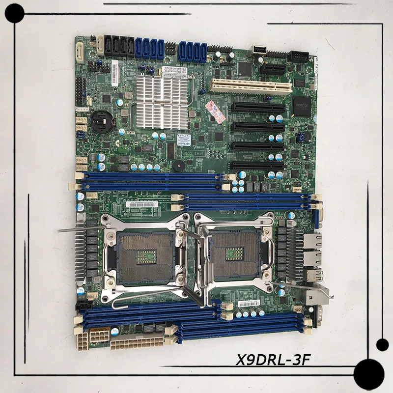 Supermicro 양방향 서버 마더보드 LGA 2011 intel호환 C606 DDR3 Xeon E5-2600 v2 군 PCI-E 3.0X9DRL-3F