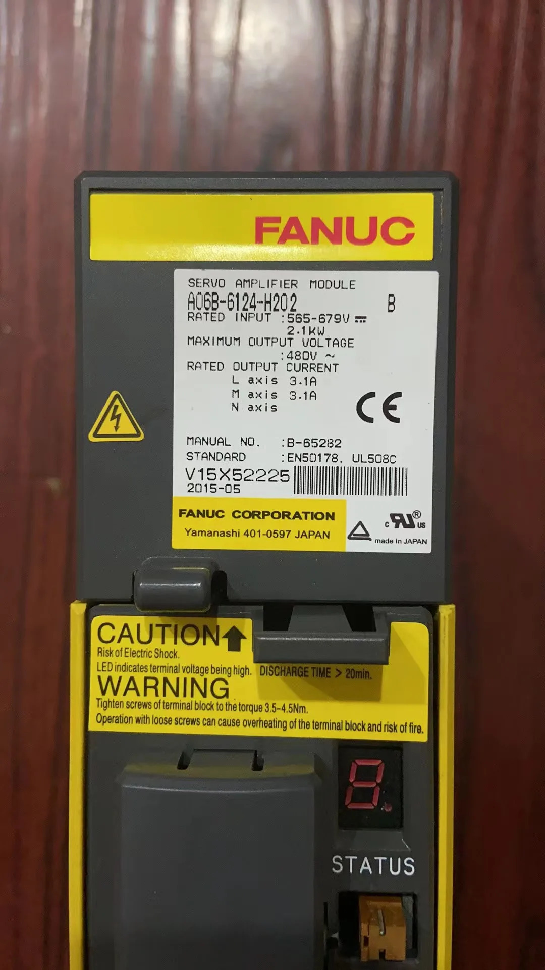 A06B-6124-H202 CNC 시스템리퍼 Fanuc 서보 드라이브 증폭기 모듈