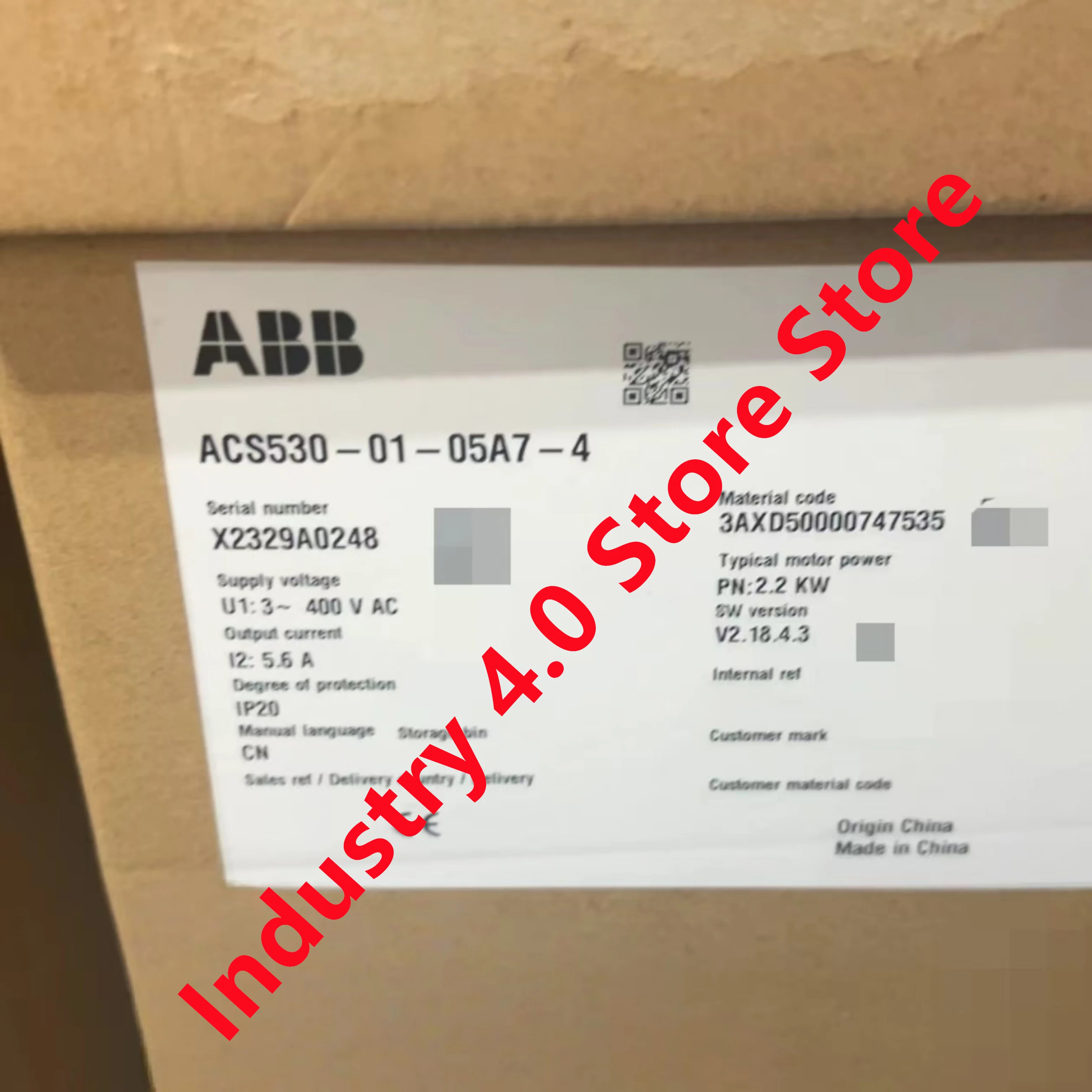 ACS530-01-05A7-4 ACS530-01-07A3-4 오리지널 신