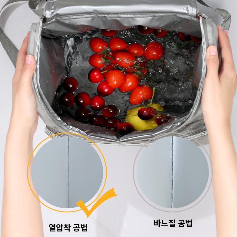 대용량 보냉 보온 백팩 아이스백 캠핑 피크닉 냉장 퍼플 - 상세 이미지 4