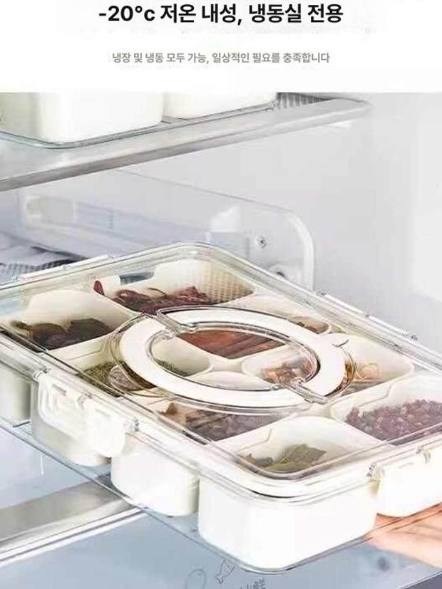 정리 밀폐용기 보관통 밀프랩 칸 분할 반찬통 전자레인지 사각 보관용기 파스타 페트병 이미지 6